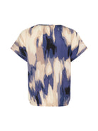 Kaffe KAbeathe Stanley bluse blue abstract print - Online - Mode