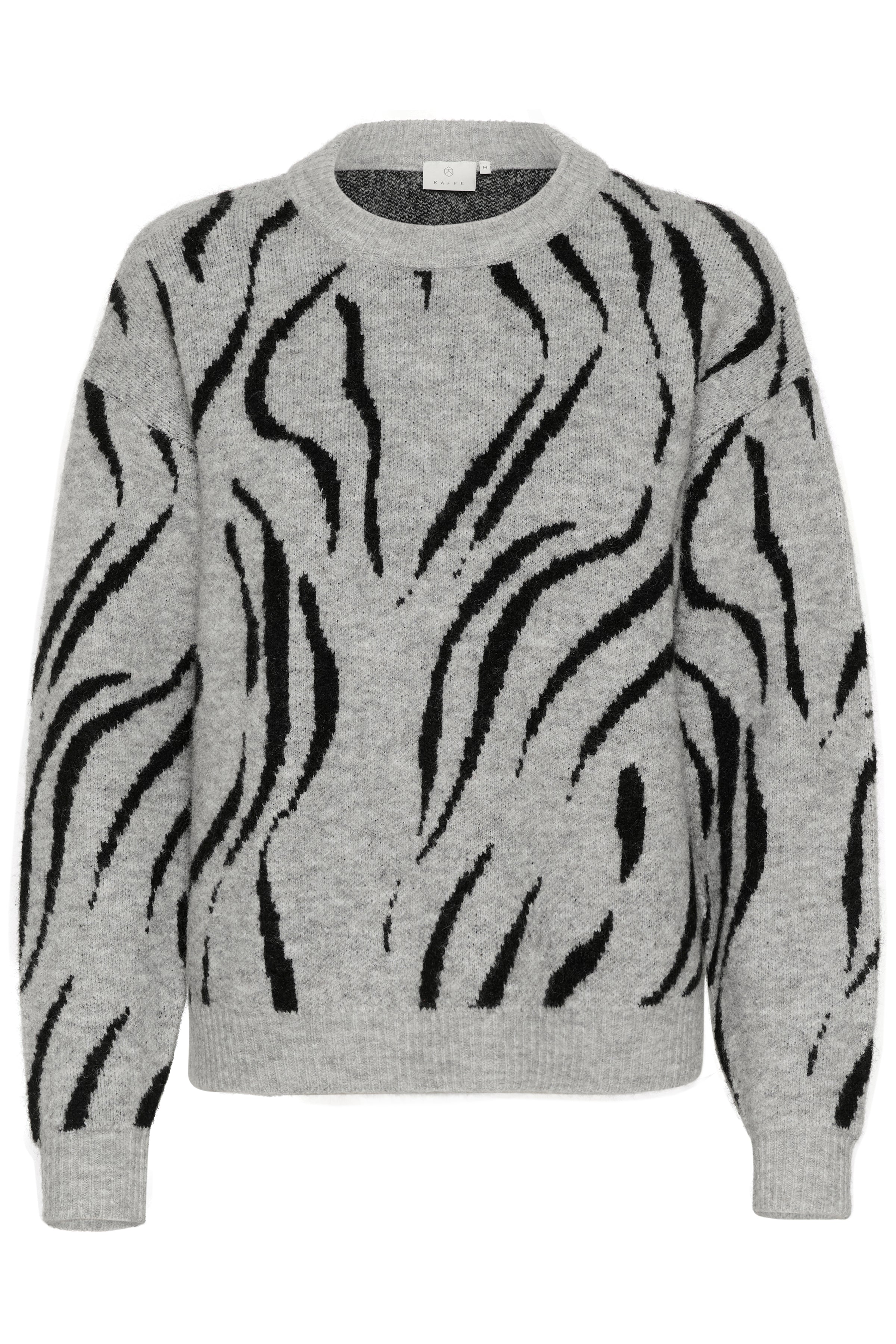 Kaffe KAbillie knit pullover grey melange/black - Online - Mode