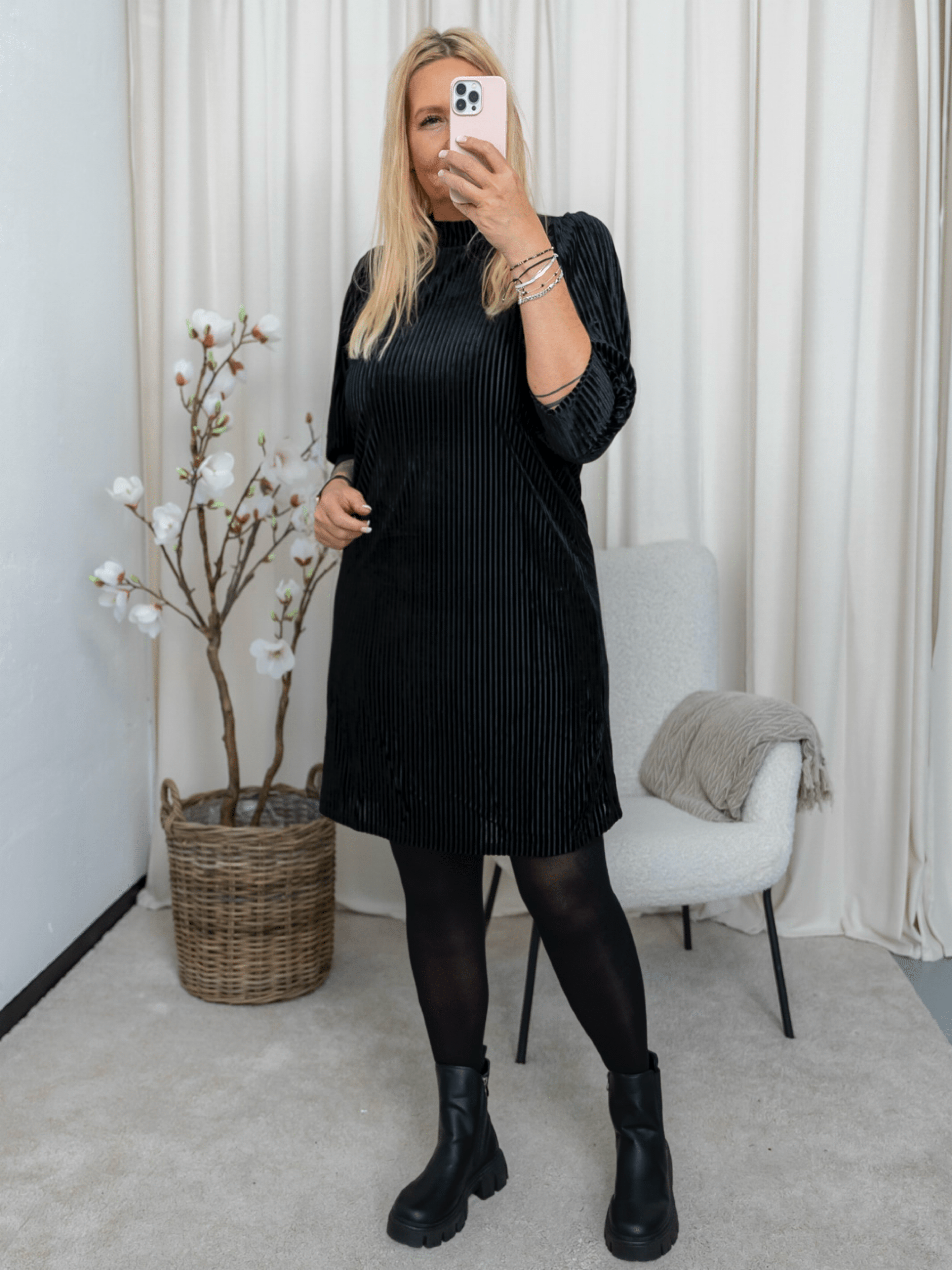 Kaffe KAcaca dress black deep - Online - Mode