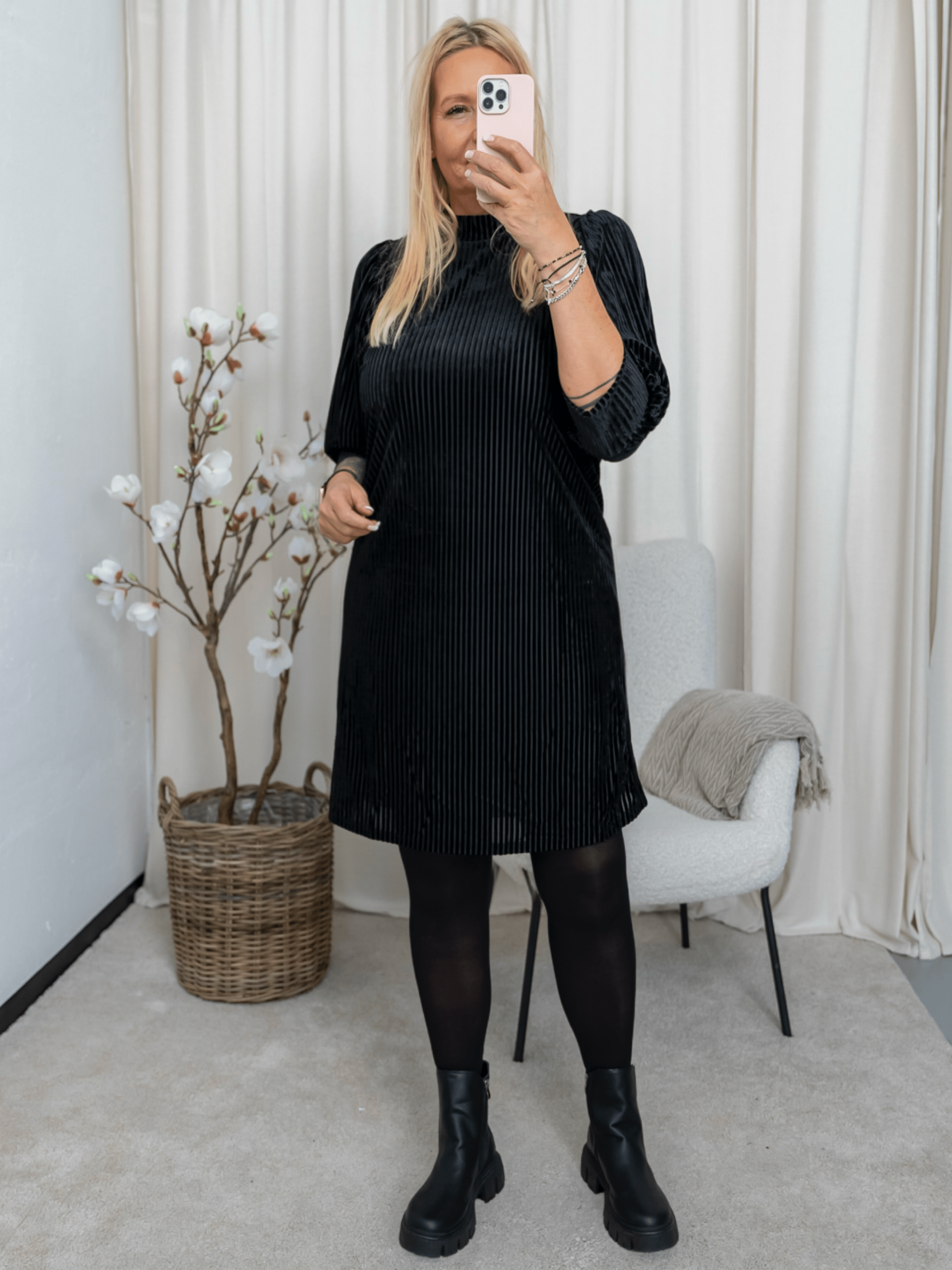 Kaffe KAcaca dress black deep - Online - Mode