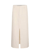 Kaffe KAdaniella HW long skirt feather gray - Online-Mode