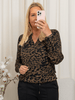 Kaffe KAditte bluse major brown/black