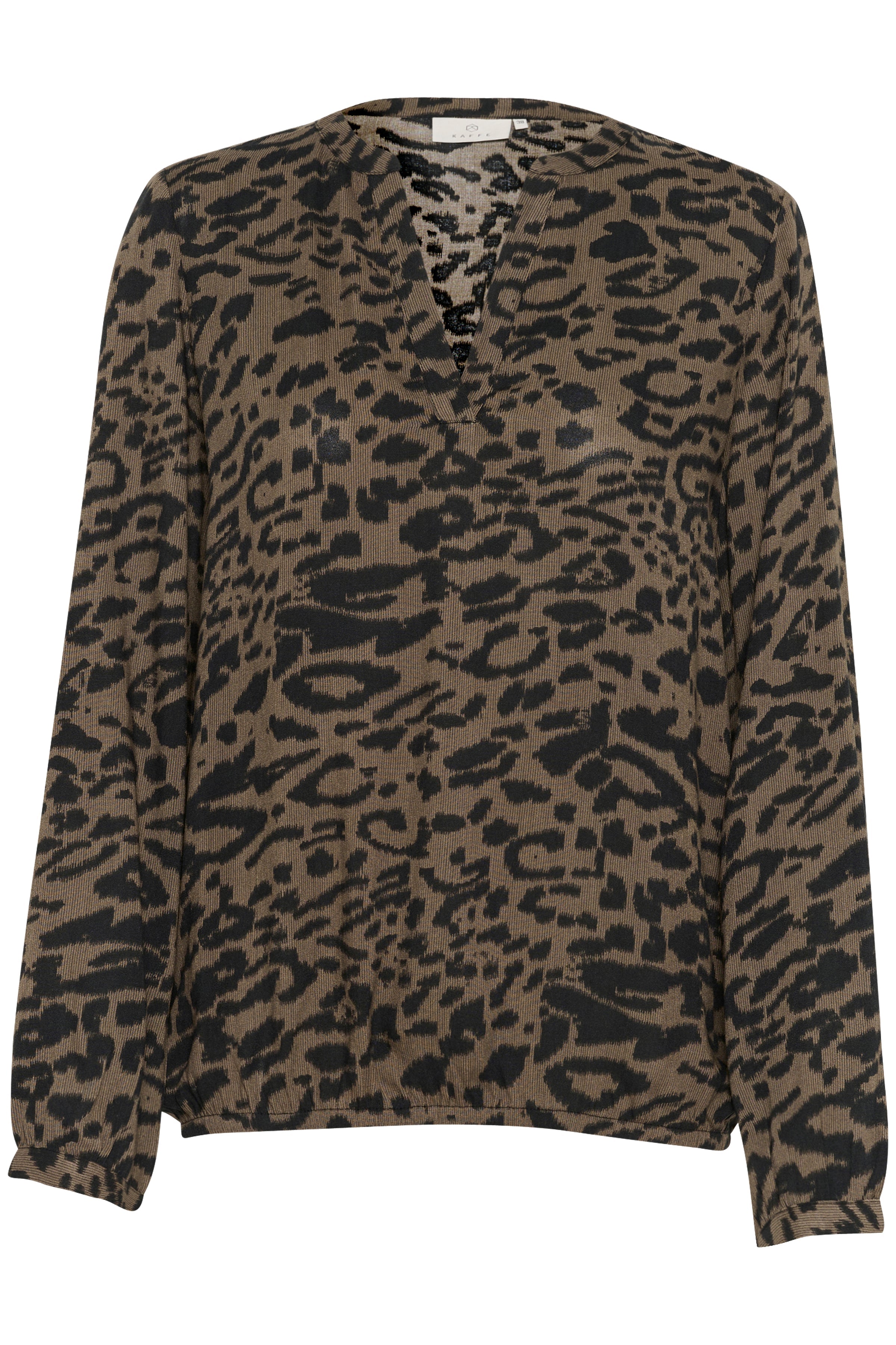 Kaffe KAditte bluse major brown/black - Online - Mode