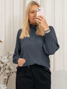 Kaffe KAdorit blouse black oyster - Online - Mode