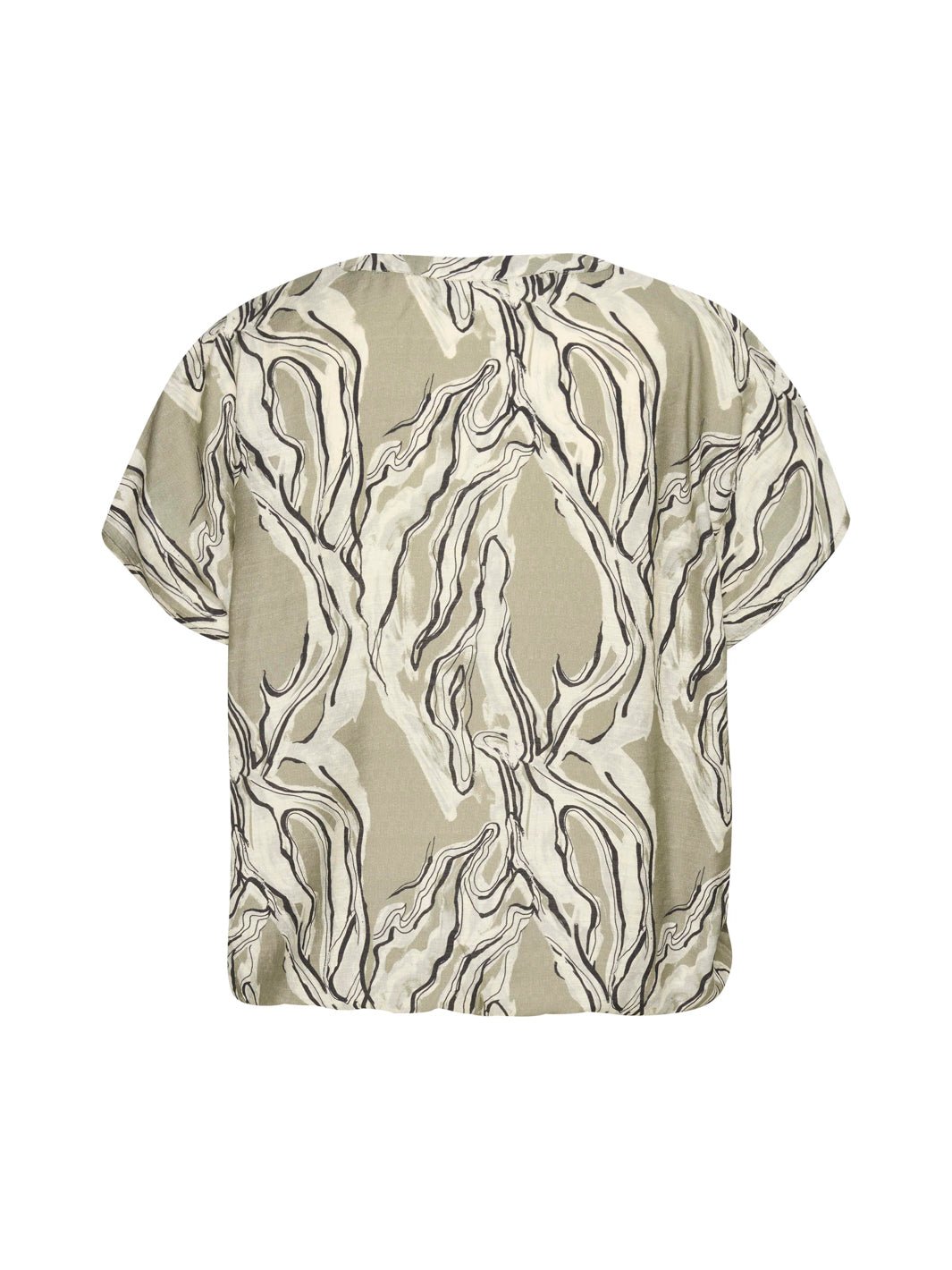 Kaffe KAelino bluse vetiver marble print - Online-Mode