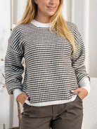 Kaffe KAellery knit pullover chalk/major brown - Online - Mode