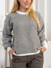 Kaffe KAellery knit pullover chalk/major brown