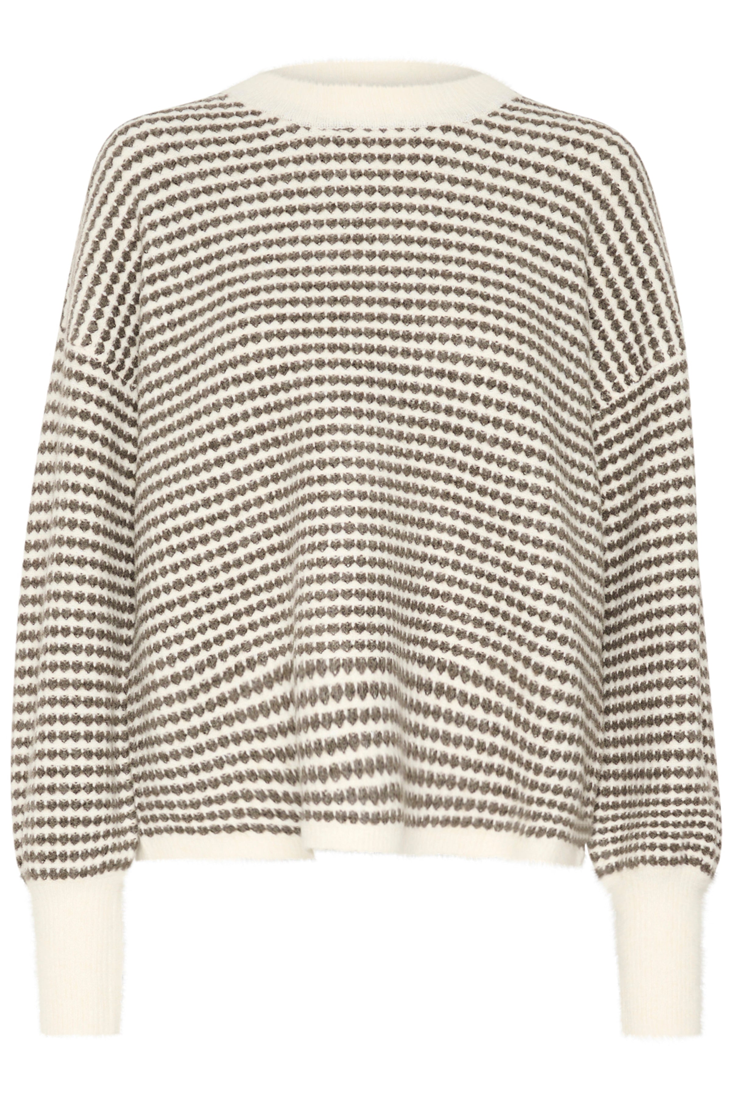 Kaffe KAellery knit pullover chalk/major brown - Online - Mode