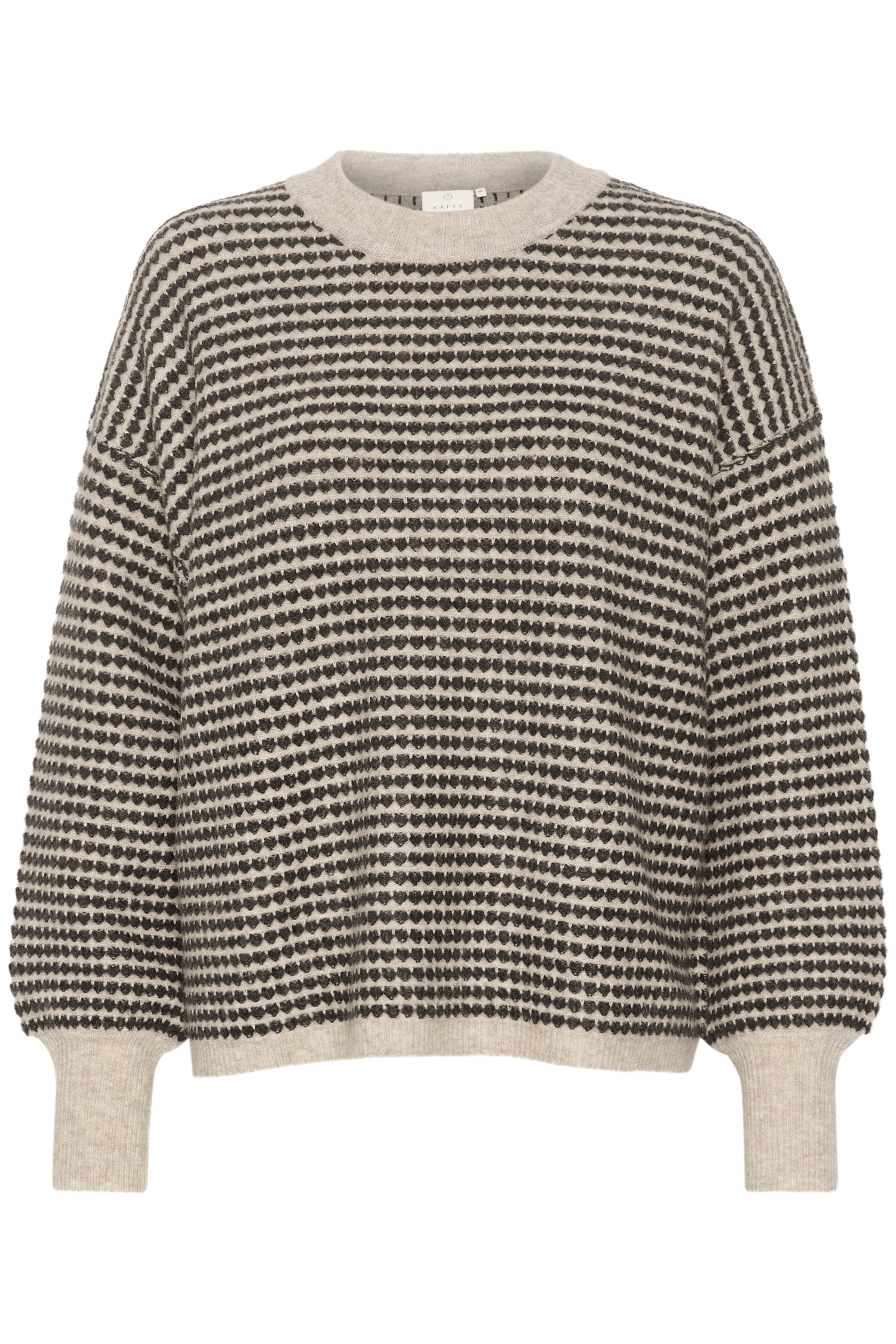 Kaffe KAellery knit pullover feather grey/black oyster - Online - Mode