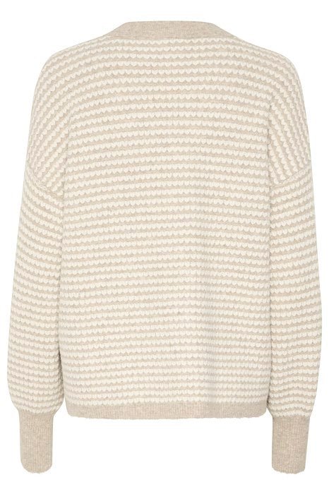 Kaffe KAellery knit pullover feather grey/chalk - Online - Mode