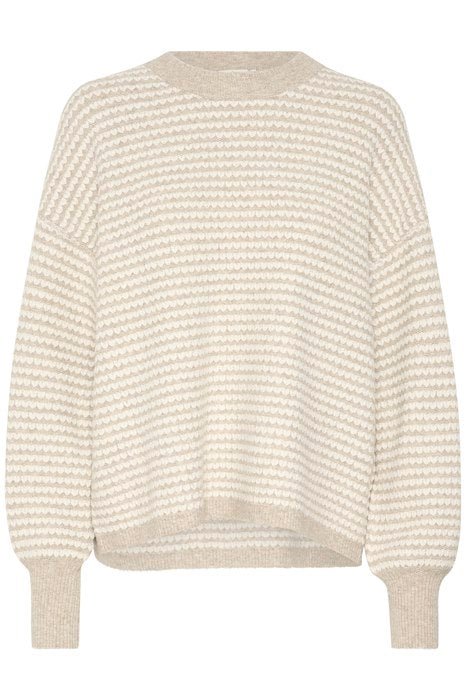 Kaffe KAellery knit pullover feather grey/chalk - Online - Mode