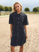 Kaffe KAemma denim shirt dress medium grey denim - Online - Mode