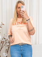 Kaffe KAgissa t-shirt peach nectar - Online - Mode