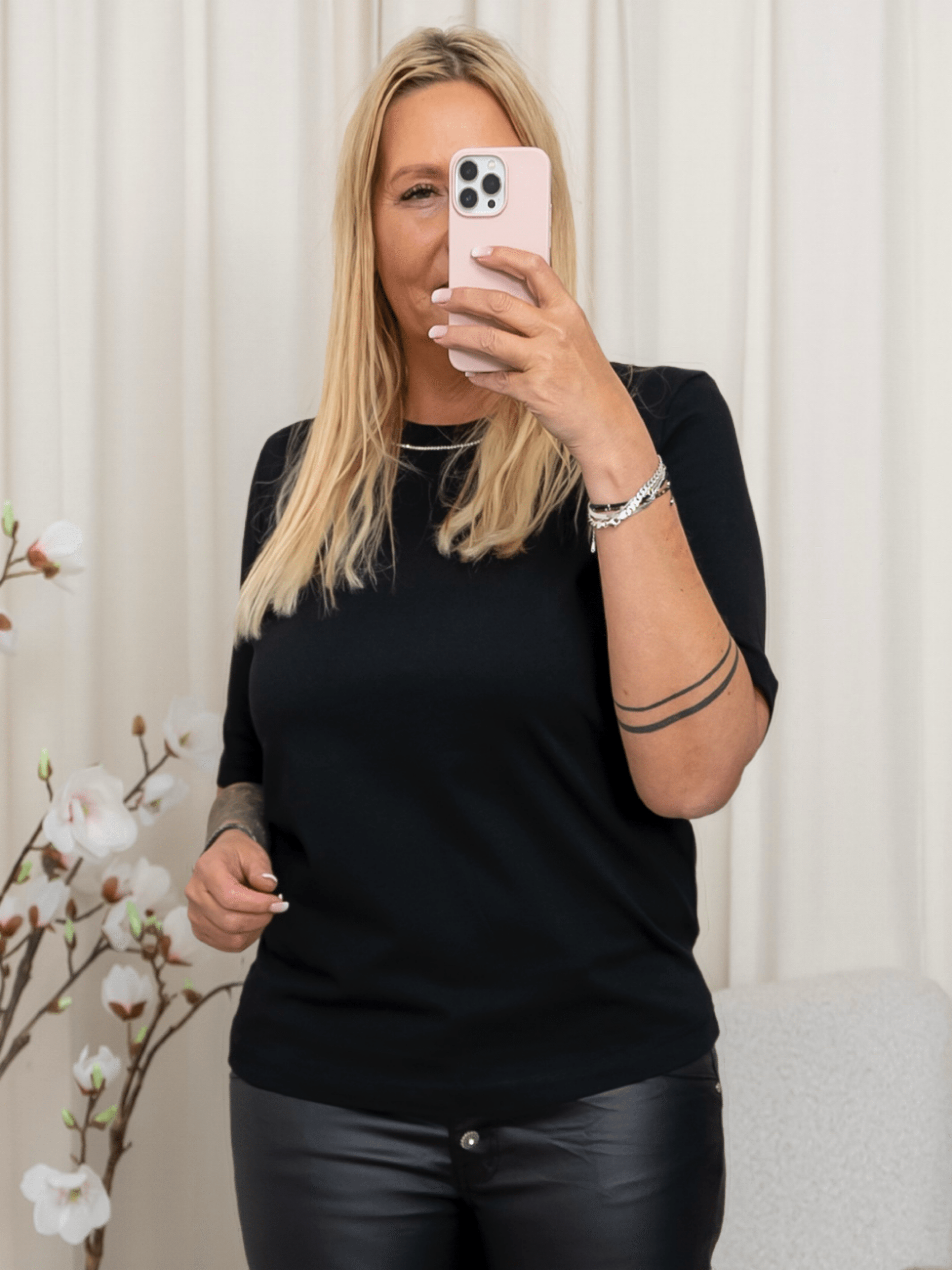 Kaffe KAivana t-shirt black deep - Online - Mode