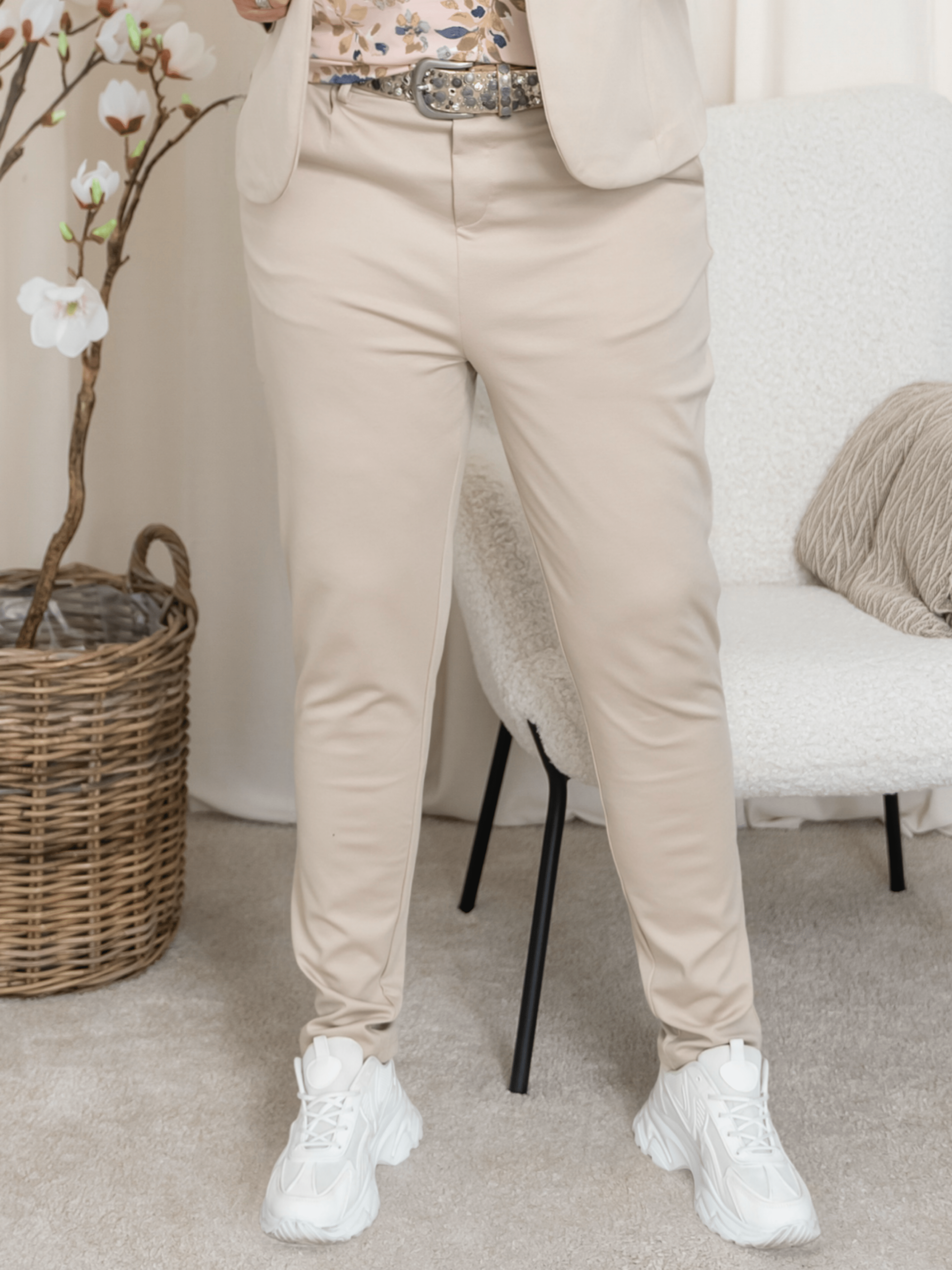 Kaffe KAjenny pants feather gray - Online - Mode