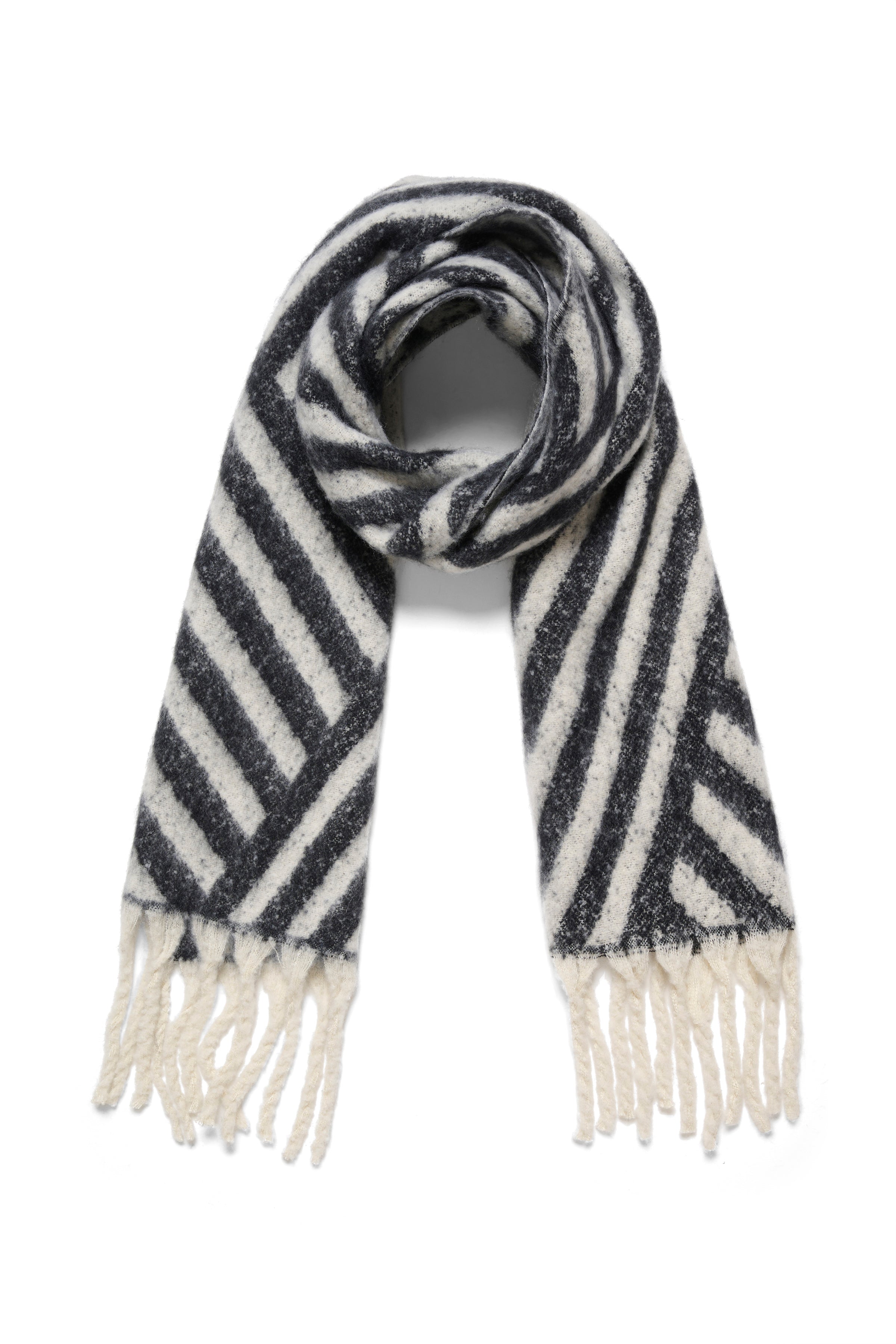 Kaffe Kajojo scarf dark grey/light grey - Online - Mode