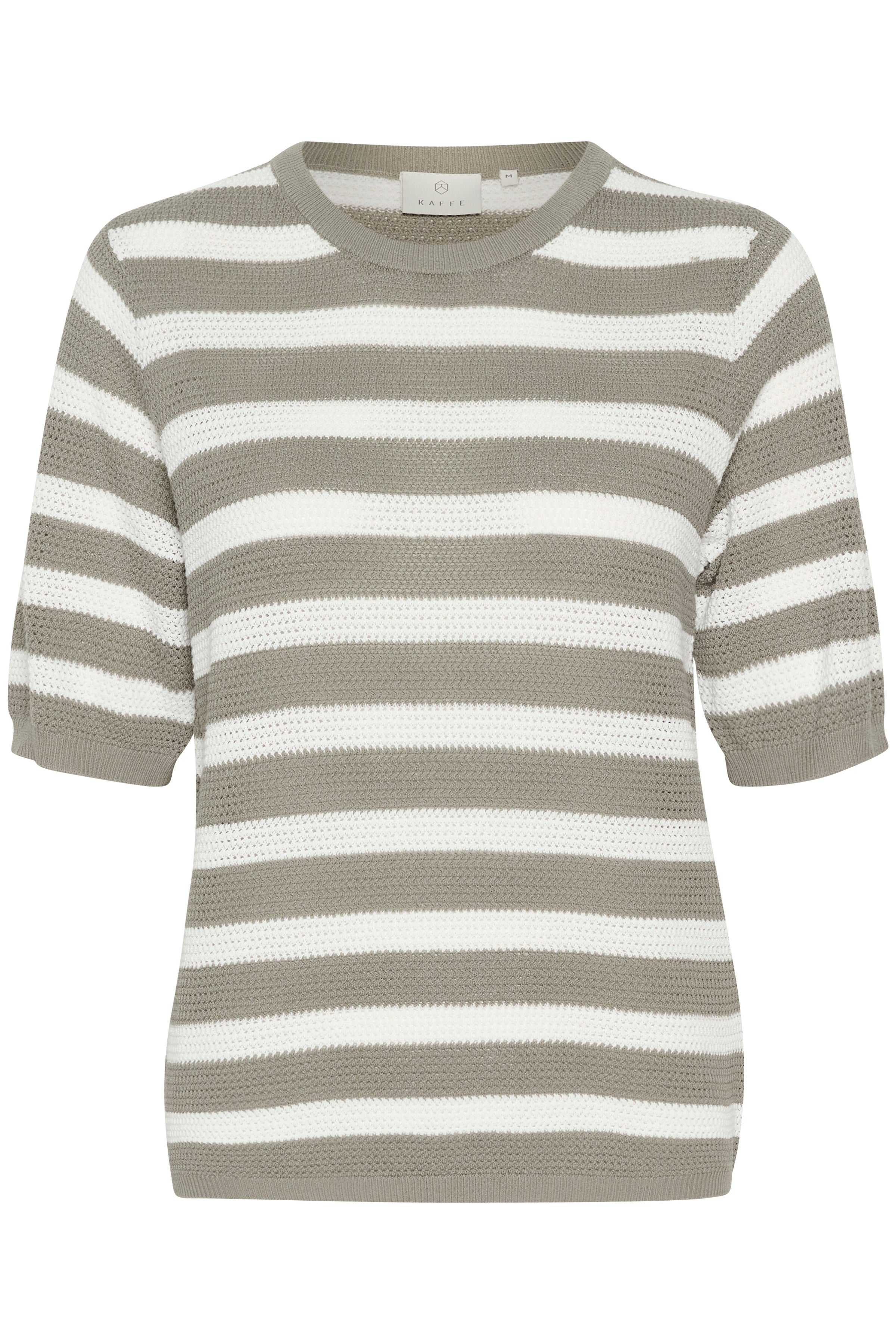 Kaffe KAkaia knit pullover vetiver/chalk - Online - Mode