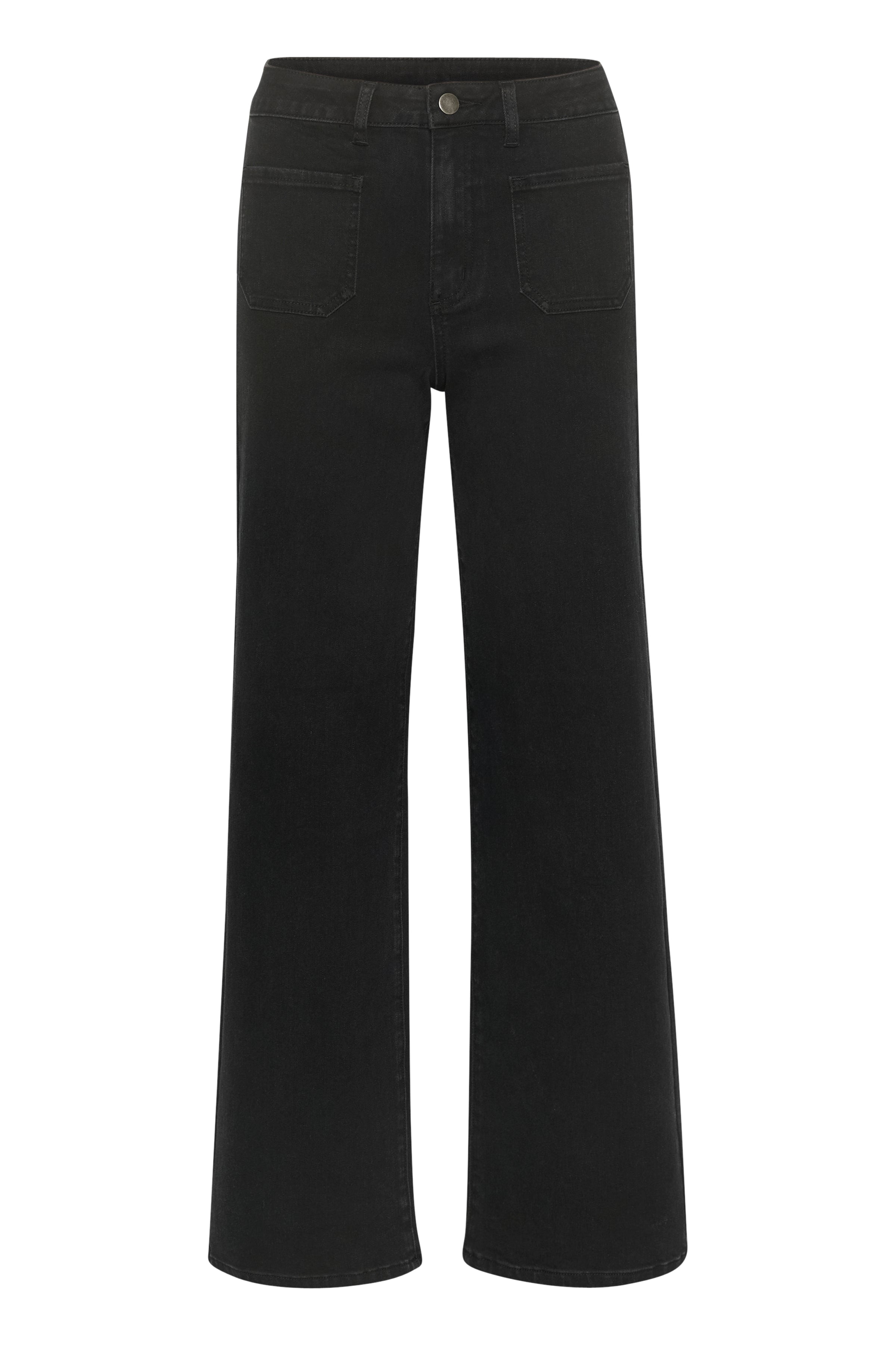 Kaffe KAkarla HW wide jeans black deep - Online - Mode