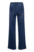 Kaffe KAkarla HW wide jeans medium blue denim - Online - Mode