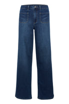 Kaffe KAkarla HW wide jeans medium blue denim - Online - Mode