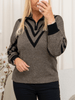 Kaffe KAkarla knit pullover major brown melange