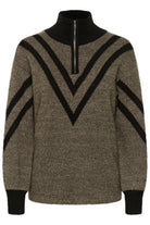 Kaffe KAkarla knit pullover major brown melange - Online - Mode