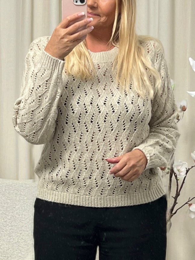 Kaffe KAlena knit pullover feather grey - Online - Mode