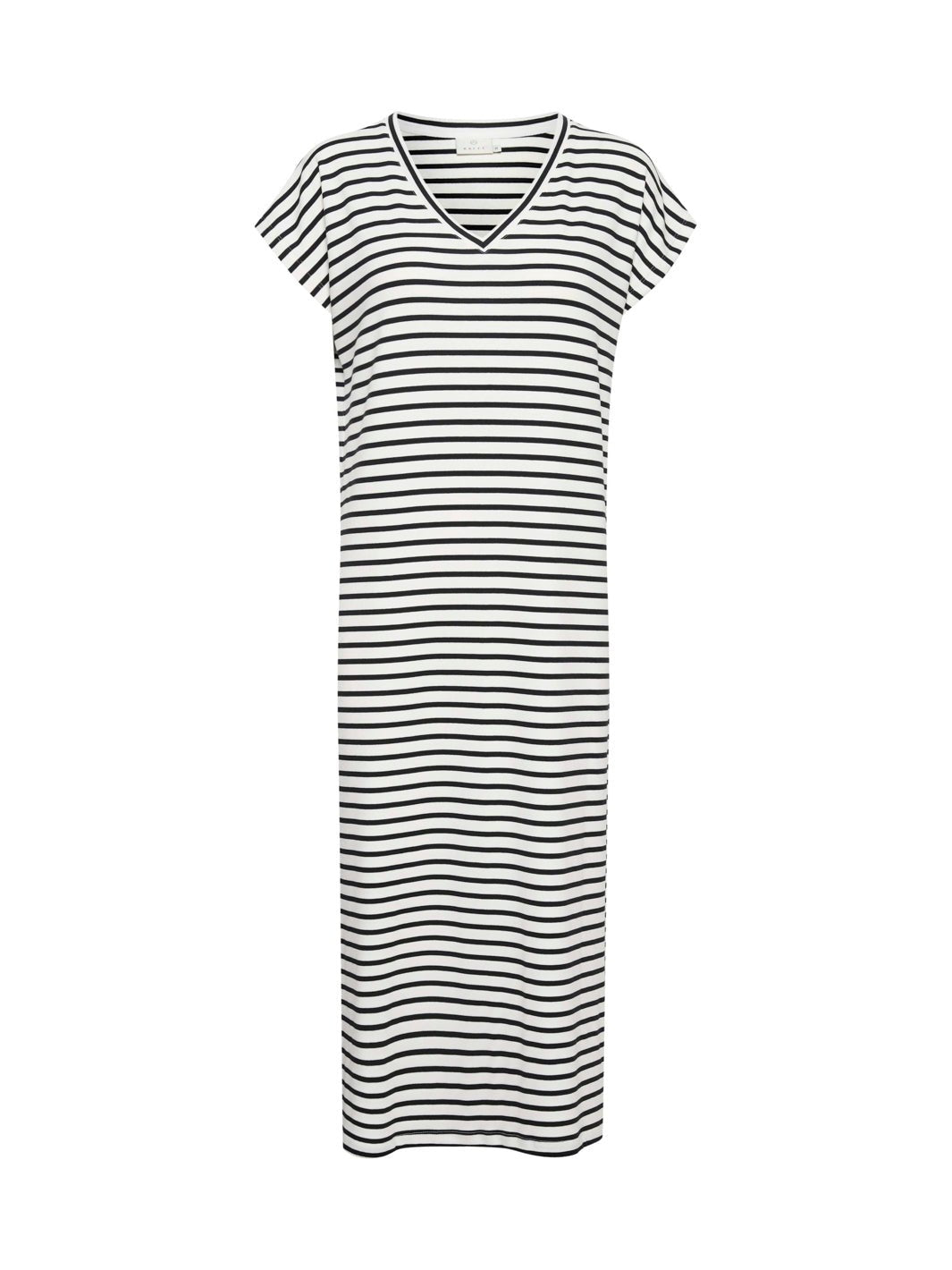 Kaffe KAliddy long dress chalk/black stripe - Online-Mode