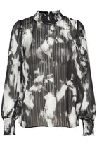 Kaffe KAlifa blouse black/grey blurry - Online - Mode