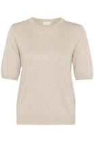 Kaffe KAlizza o - neck pullover feather grey - Online - Mode