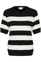 Kaffe KAlizza striped knit black/chalk bold - Online - Mode