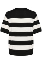 Kaffe KAlizza striped knit black/chalk bold - Online - Mode