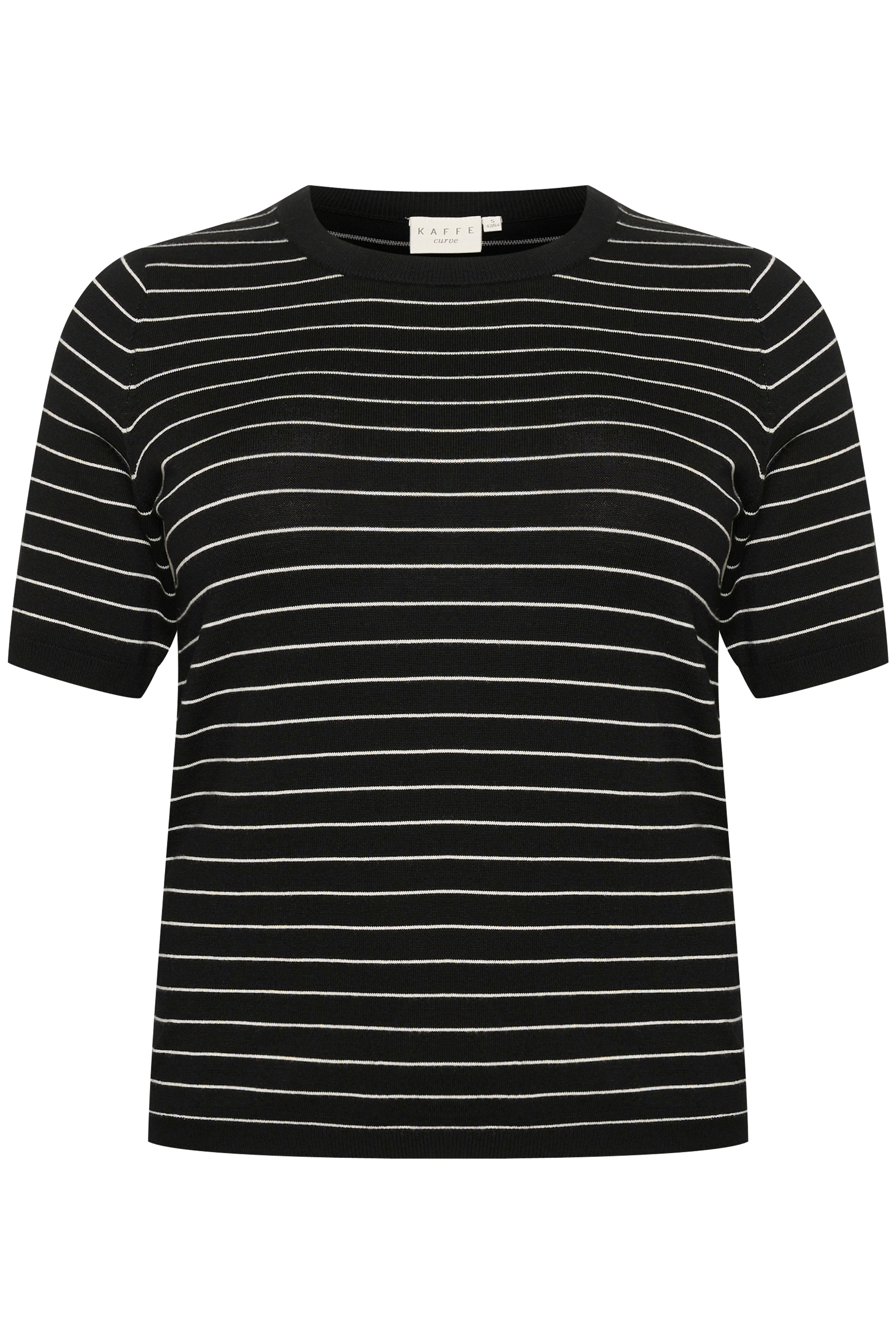 Kaffe KAlizza striped knit black/turtledove - Online - Mode