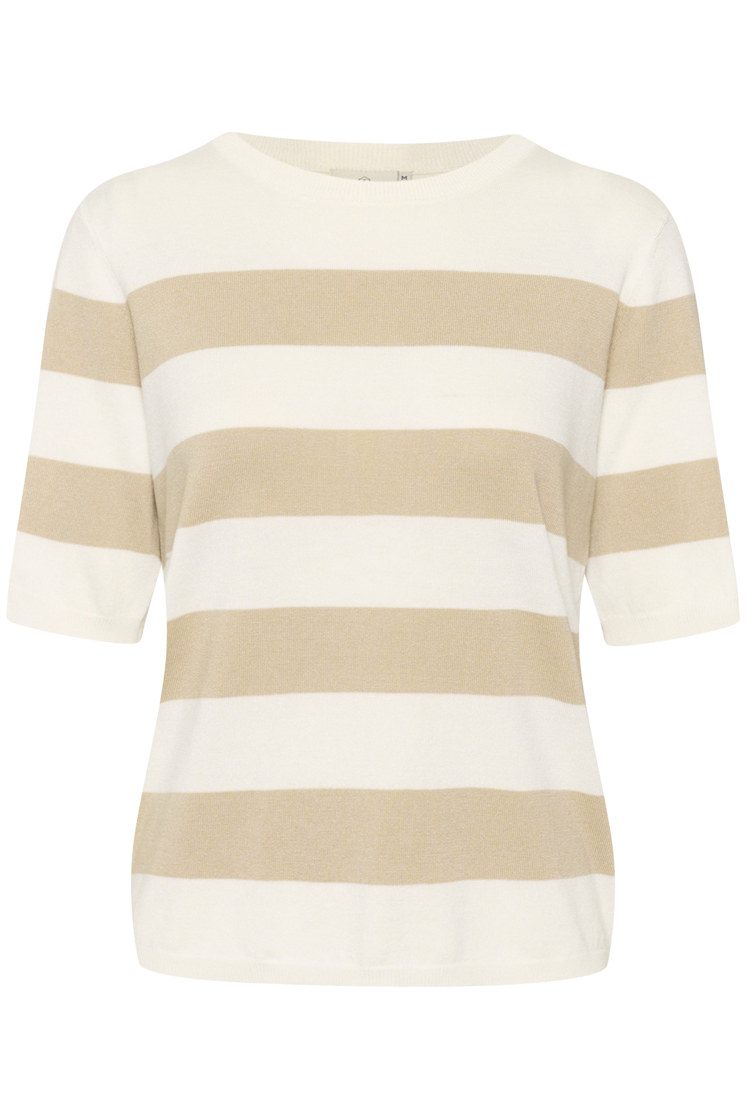 Kaffe KAlizza striped knit chalk/feather grey - Online - Mode