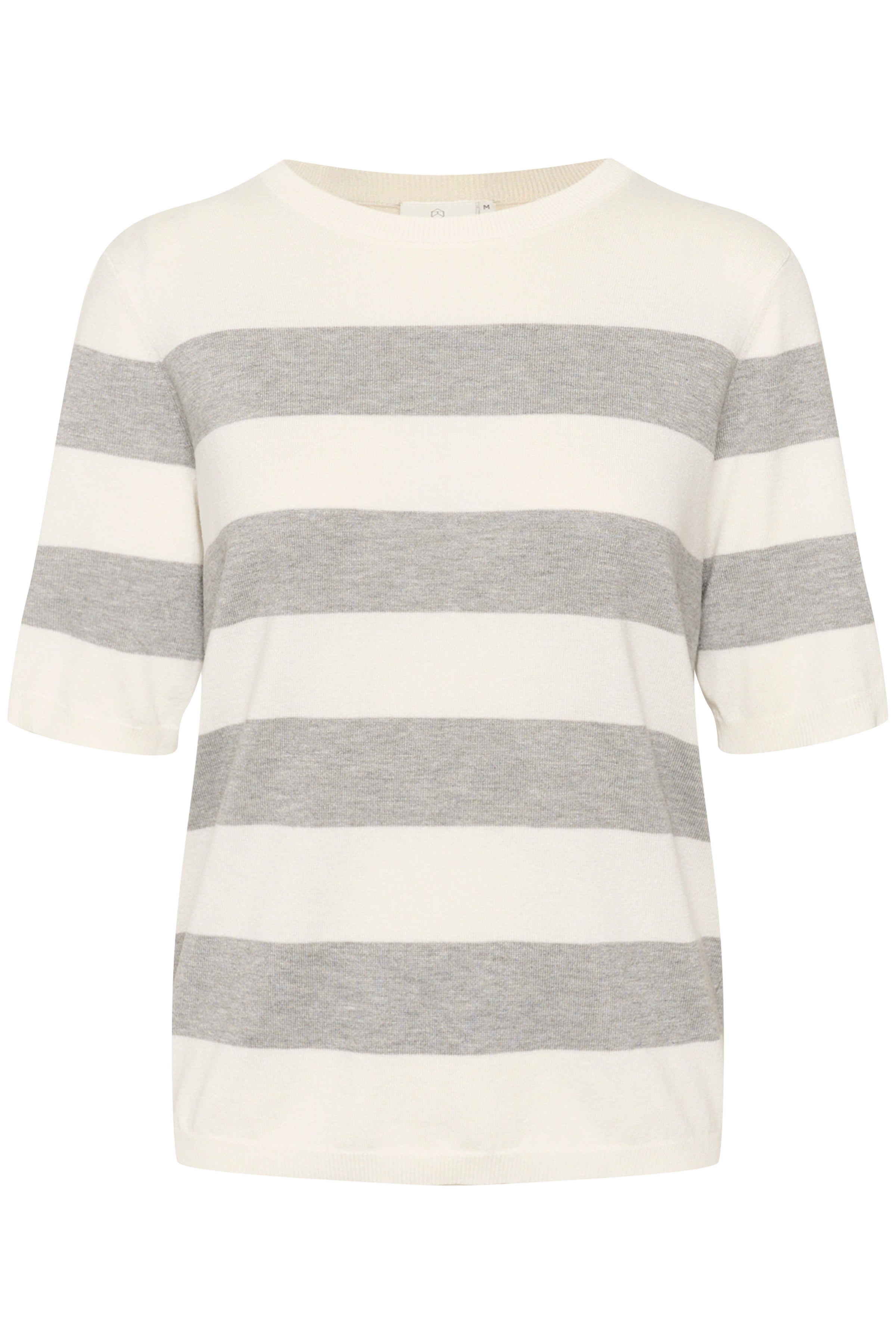 Kaffe KAlizza striped knit chalk/grey bold - Online - Mode