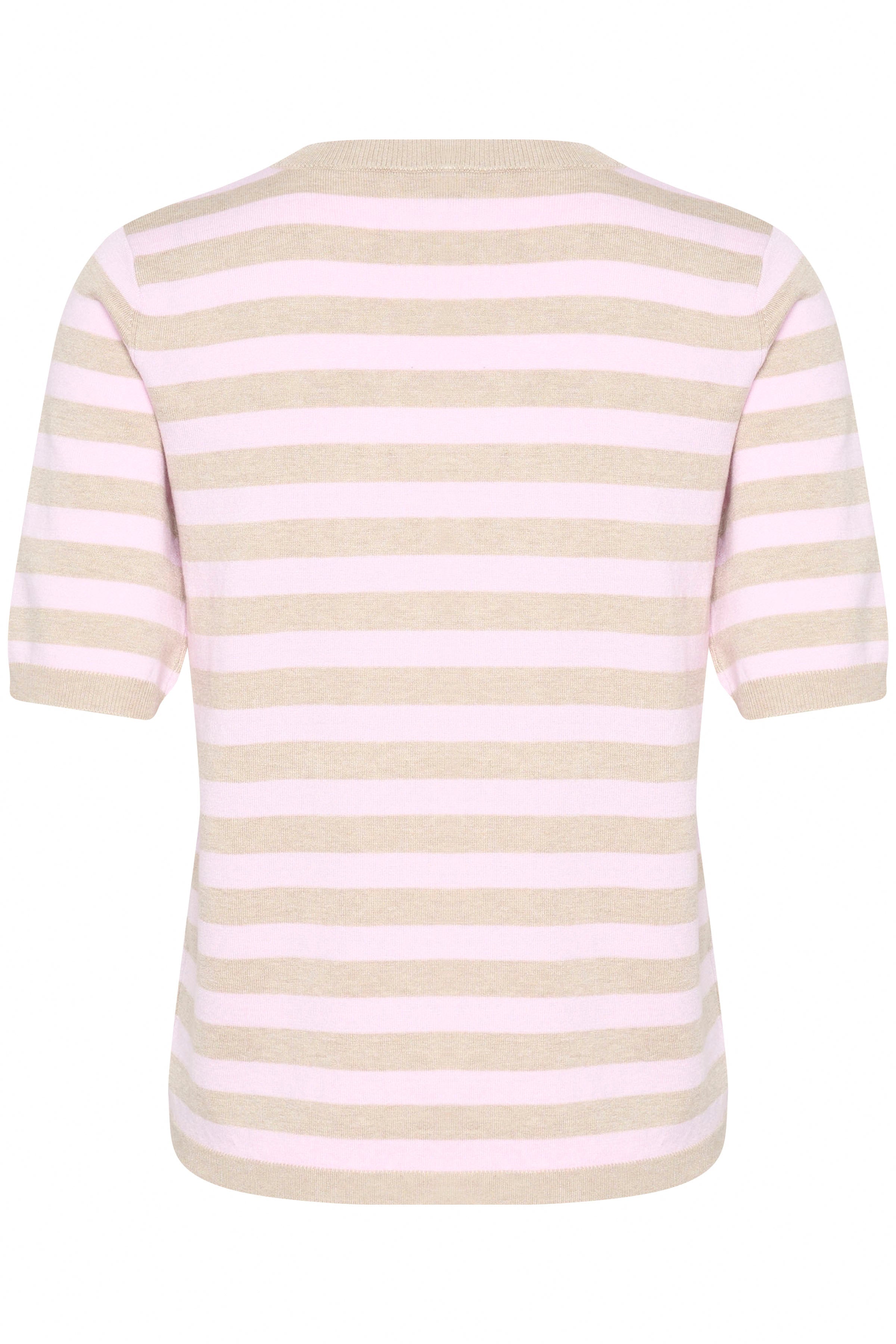 Kaffe KAlizza striped knit feather grey/pink - Online - Mode