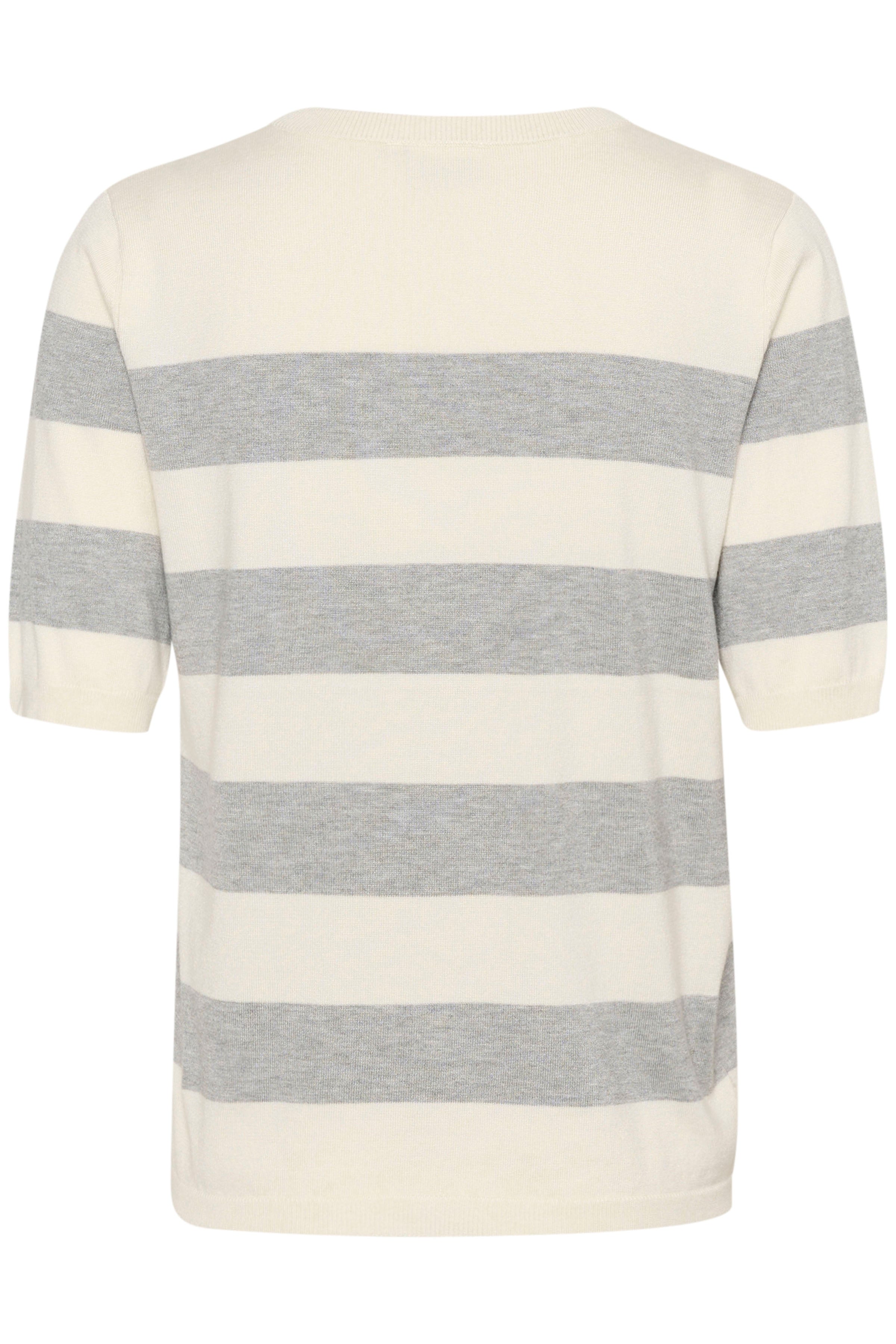 Kaffe KAlizza striped knit grey/white - Online - Mode