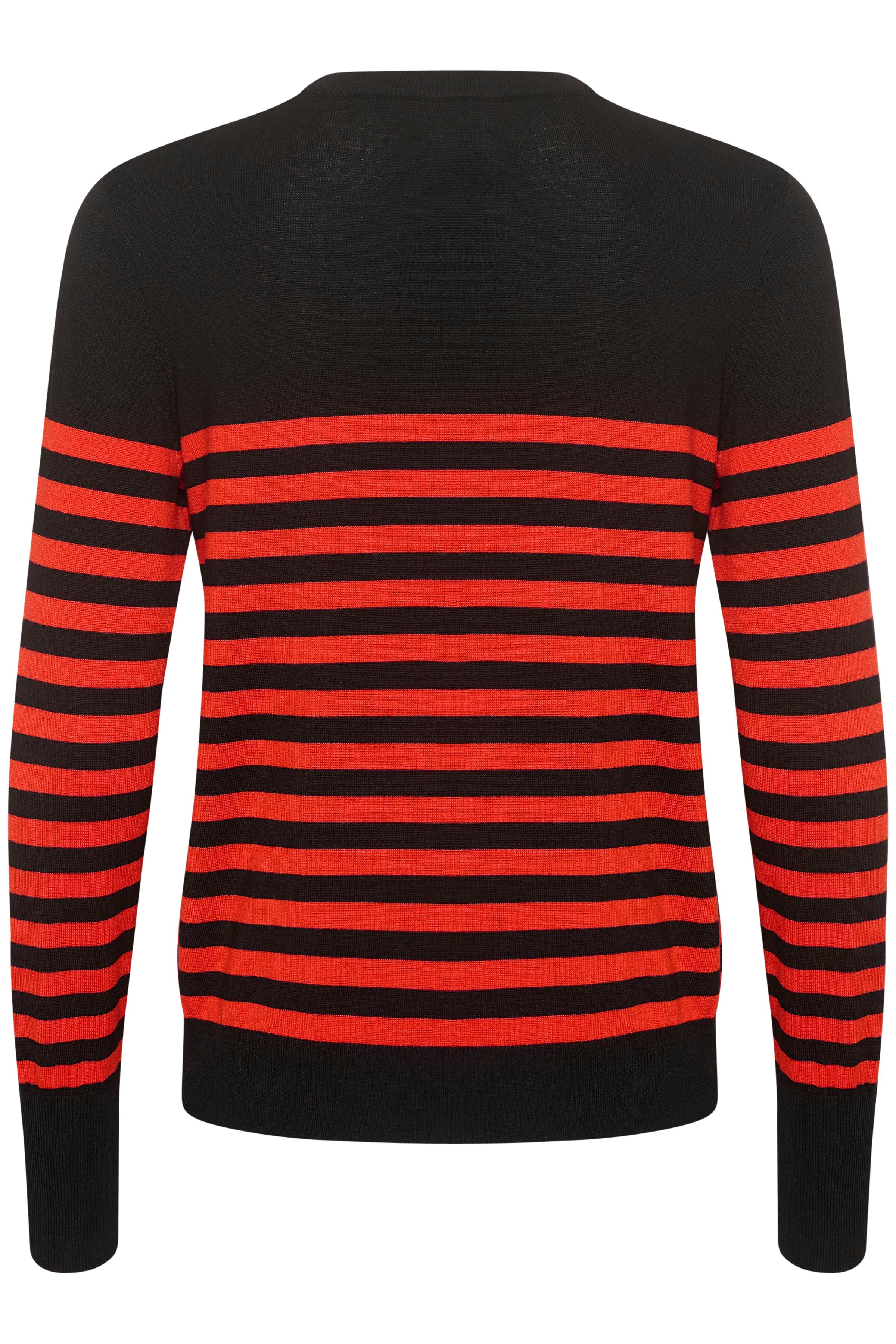 Kaffe KAlizza striped knit pullover black/red - Online - Mode