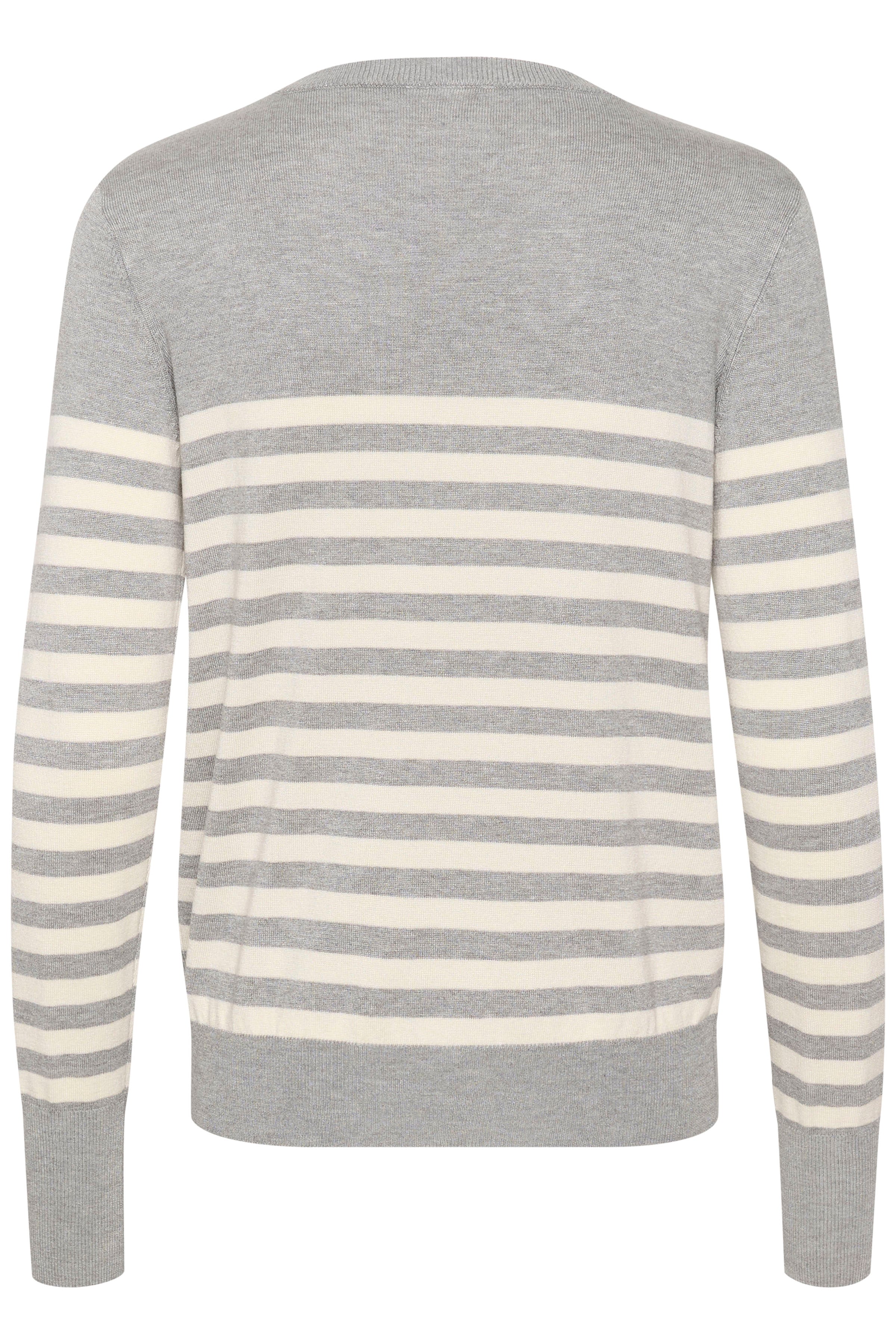 Kaffe KAlizza striped knit pullover grey/turtle dove - Online - Mode