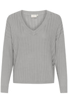 Kaffe KAlola knit pullover grey melange - Online - Mode