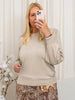 Kaffe KAlone knit pullover feather grey