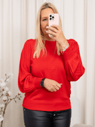 Kaffe KAlone knit pullover haute red - Online - Mode