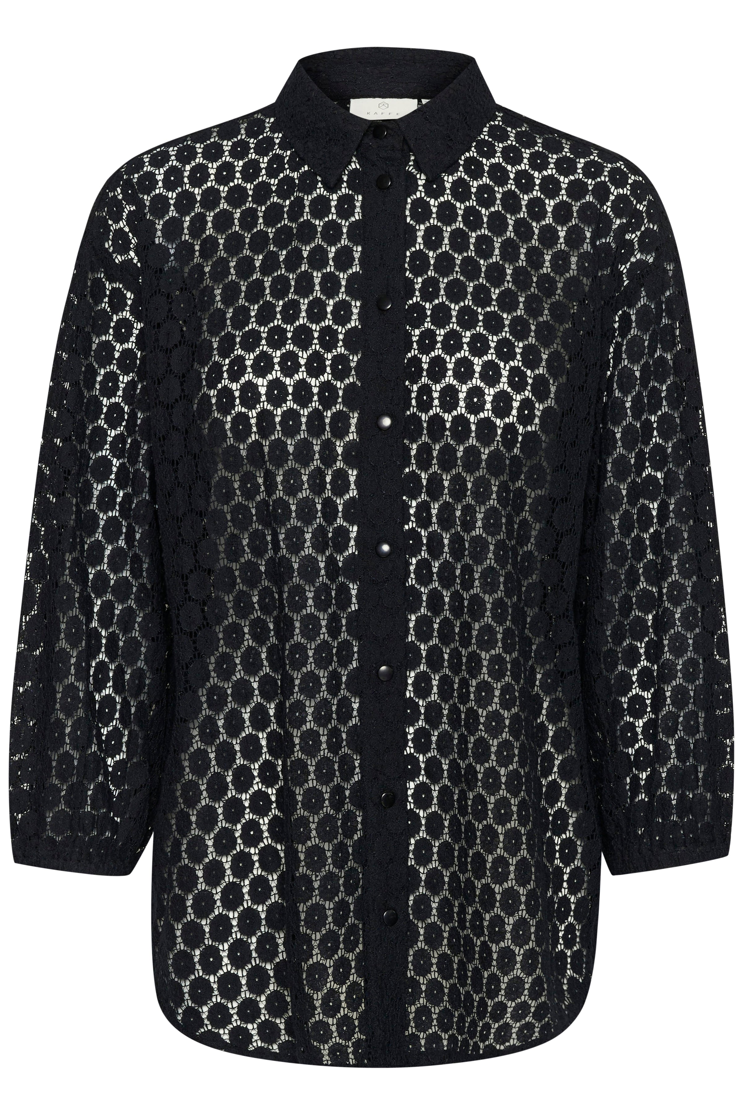 Kaffe KAloren lace shirt black deep - Online - Mode