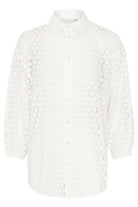 Kaffe KAloren lace shirt chalk - Online - Mode