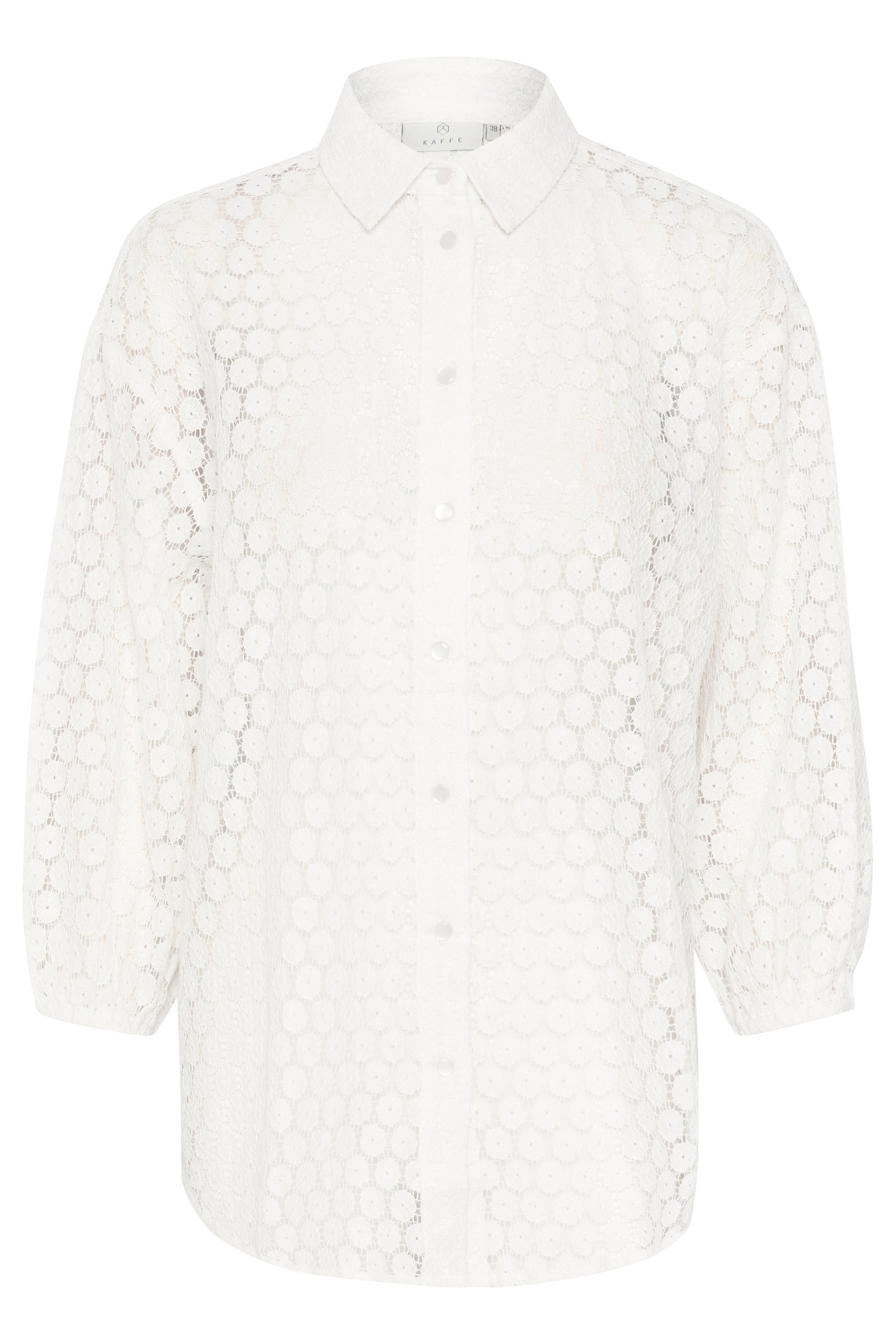 Kaffe KAloren lace shirt chalk - Online - Mode