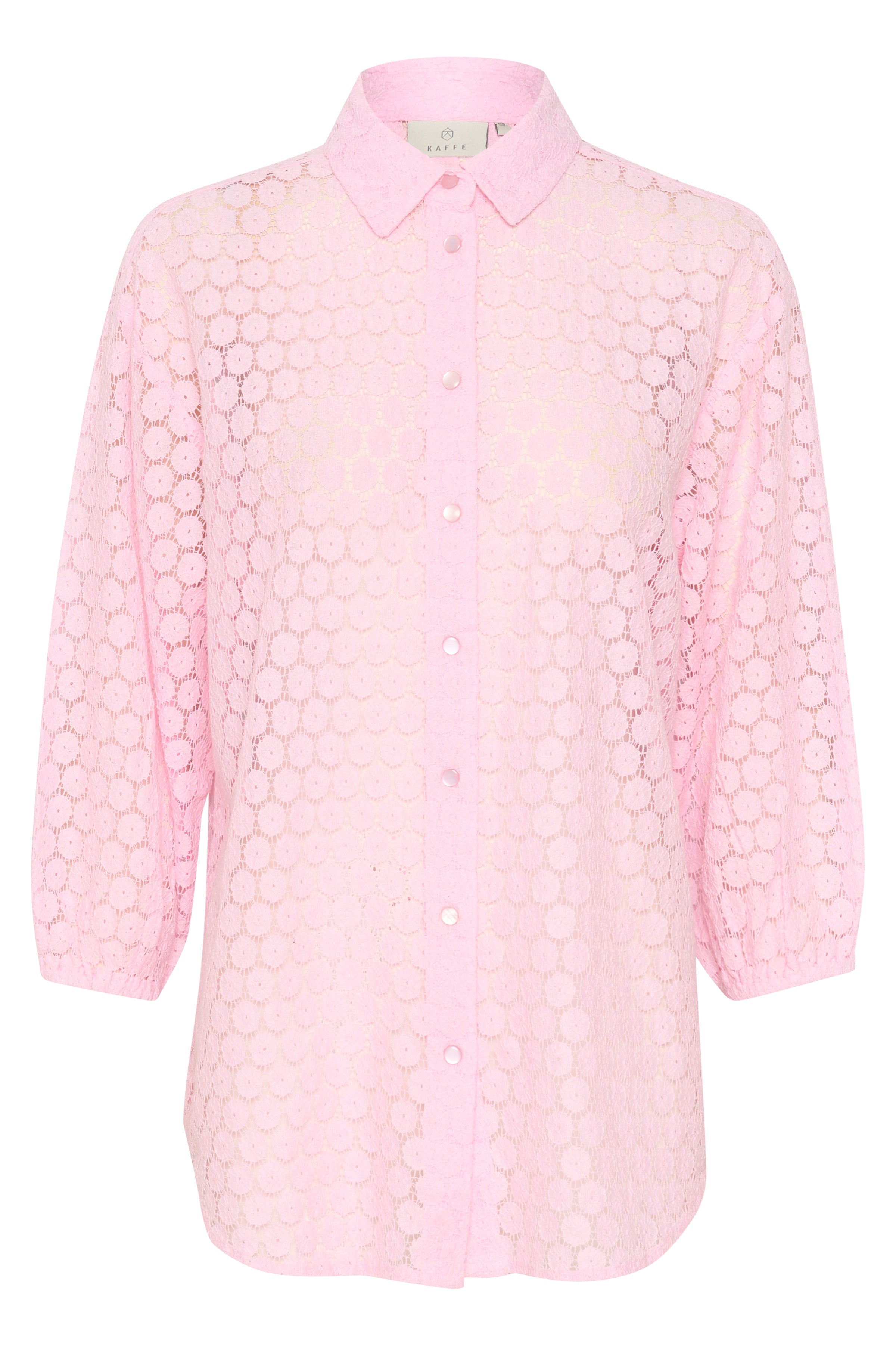 Kaffe KAloren lace shirt pink mist - Online - Mode