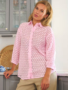 Kaffe KAloren lace shirt pink mist - Online - Mode