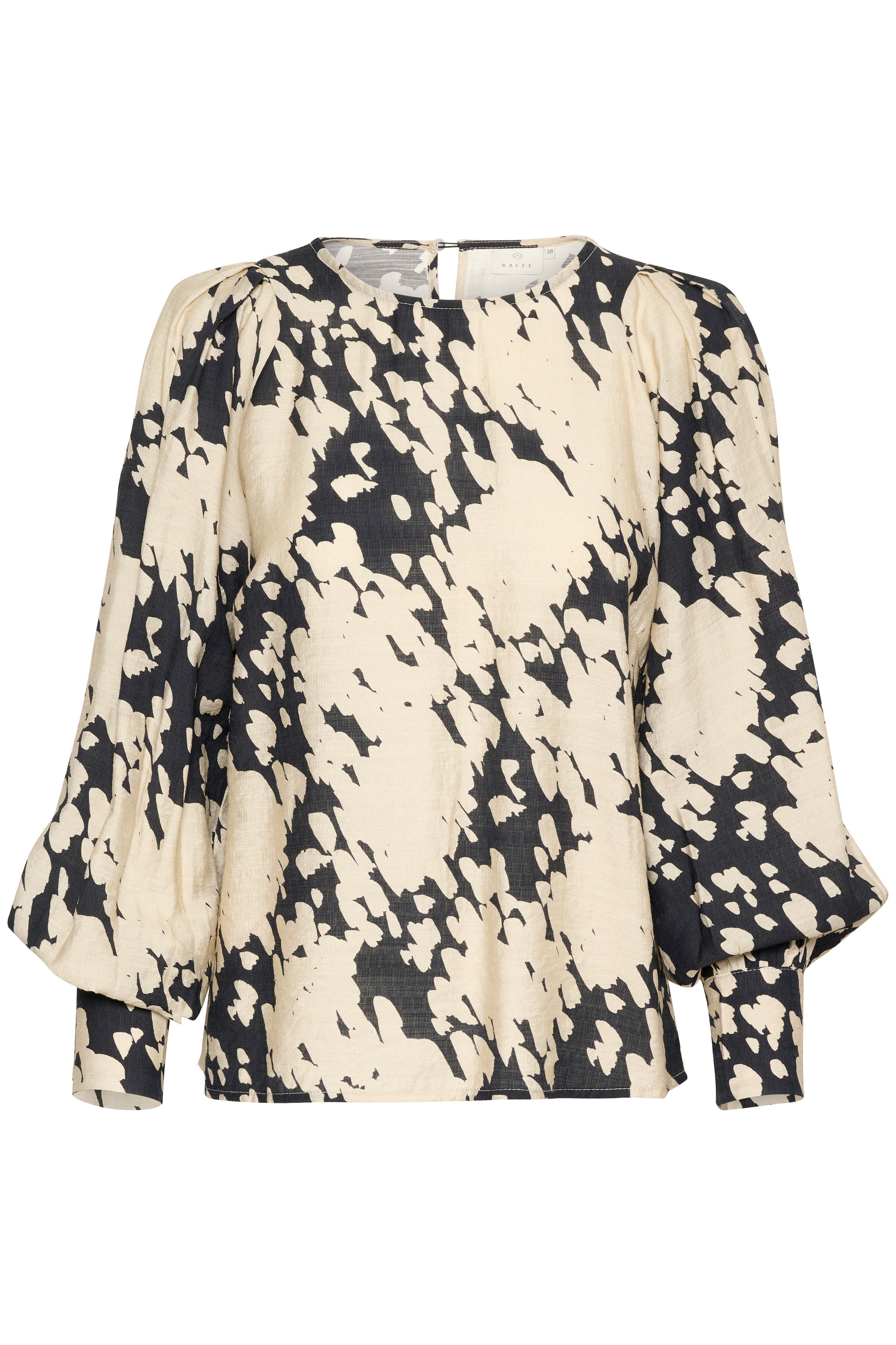 Kaffe KAlouise blouse black/sand grap - Online - Mode