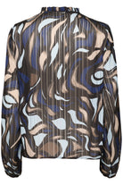 Kaffe KAmargo blouse blue/grey abstract - Online - Mode