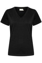 Kaffe KAmarin v - neck t-shirt black deep - Online - Mode